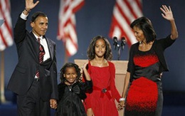 Barack Obama ăn mừng thắng lợi